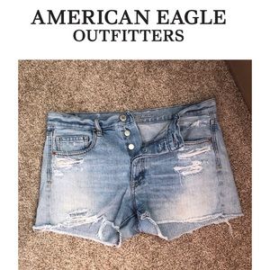 American Eagle High Waisted Jean Denim Shorts